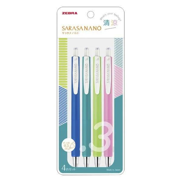 ZEBRA SARASA NANO 0.3MM new neutral pen retro color refill limited combination set