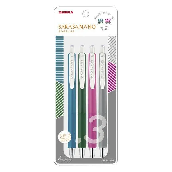 ZEBRA SARASA NANO 0.3MM new neutral pen retro color refill limited combination set