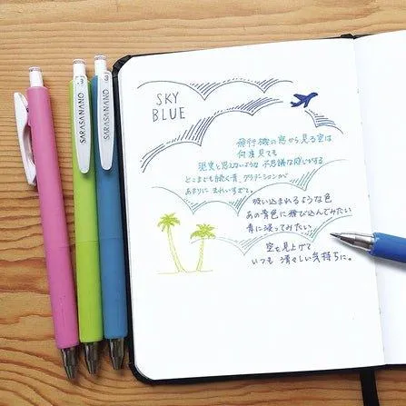 ZEBRA SARASA NANO 0.3MM new neutral pen retro color refill limited combination set