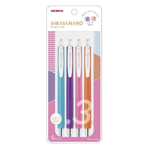 ZEBRA SARASA NANO 0.3MM new neutral pen retro color refill limited combination set