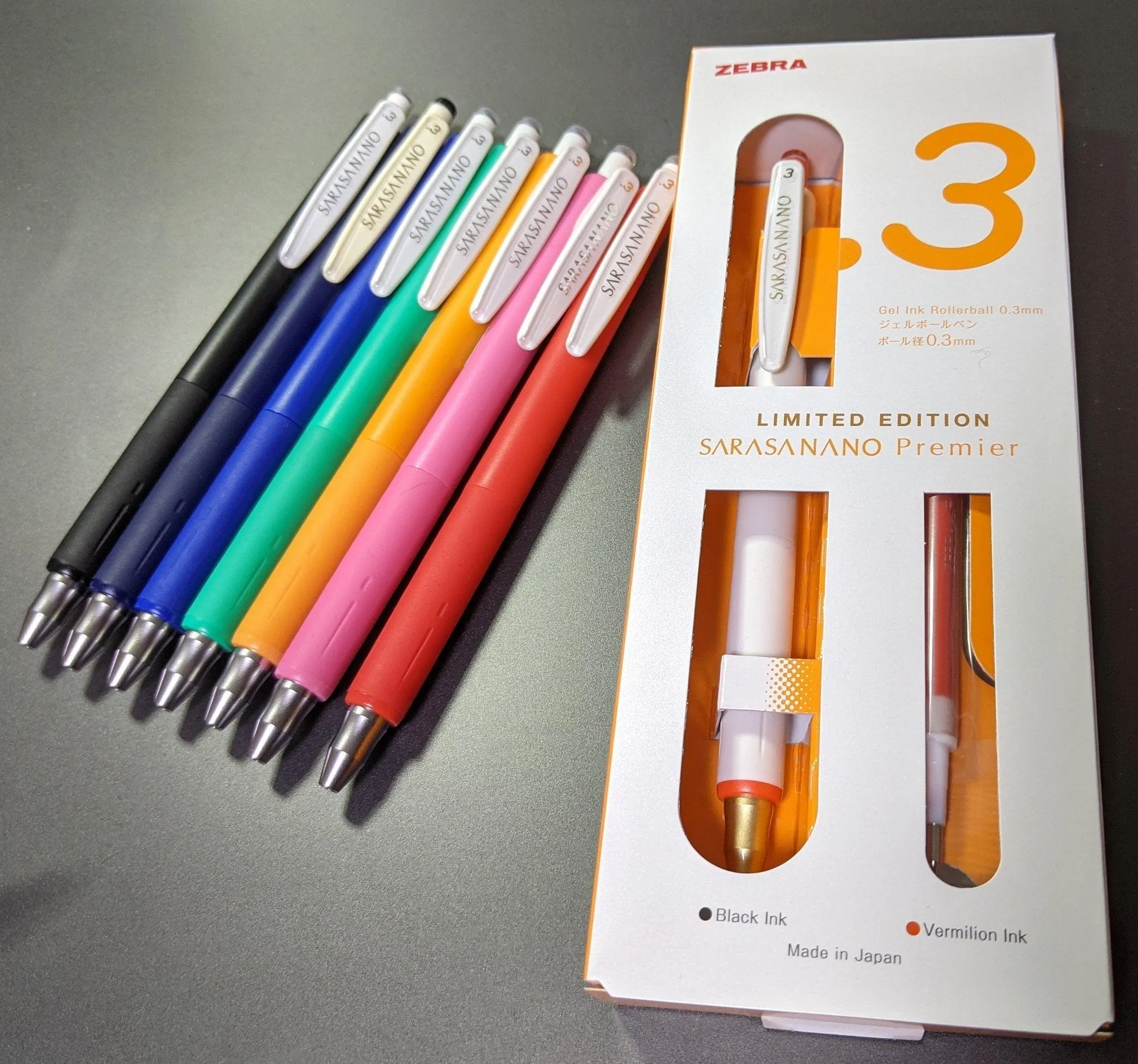 ZEBRA SARASA NANO 0.3MM new neutral pen retro color refill limited combination set